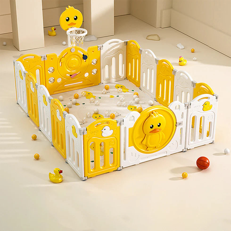 Livara Foldable Modular Children's Playpen - Indoor Play, Activity Centre, Cushioned Mat
