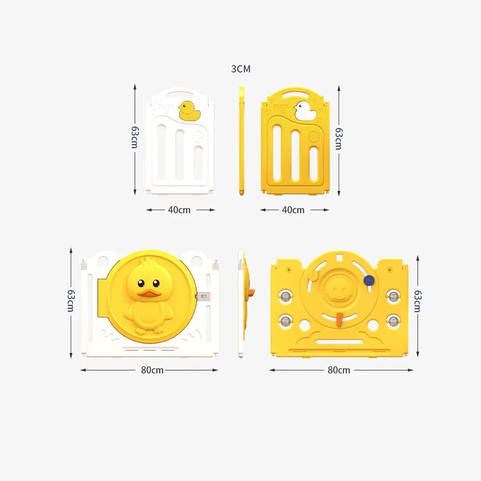 Livara Foldable Modular Children's Playpen - Indoor Play, Activity Centre, Cushioned Mat