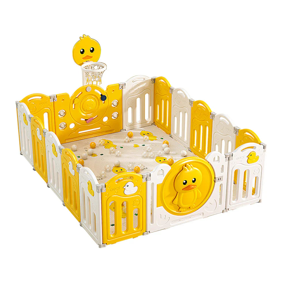 Livara Foldable Modular Children's Playpen - Indoor Play, Activity Centre, Cushioned Mat