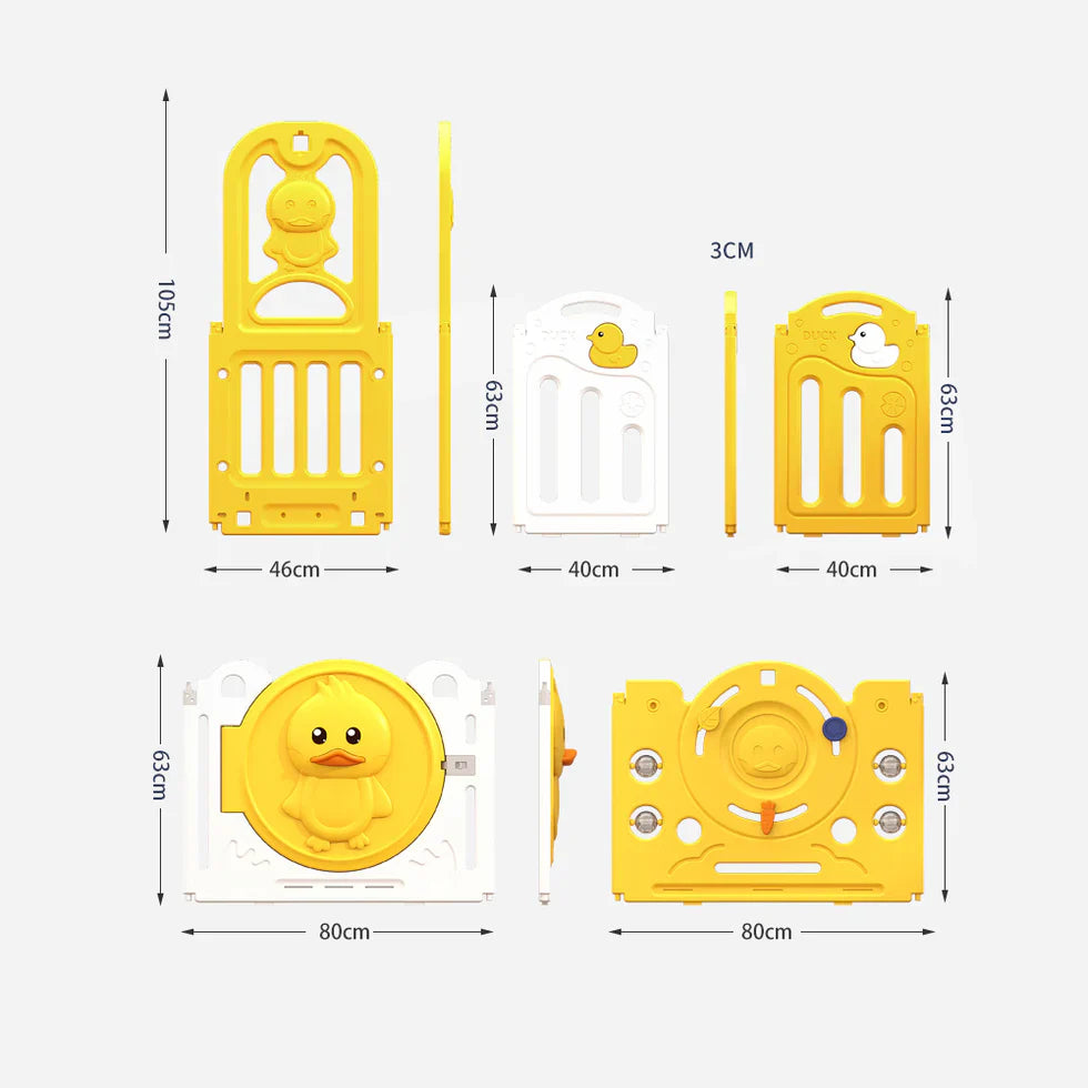 Livara Foldable Modular Children's Playpen - Indoor Play, Activity Centre, Cushioned Mat