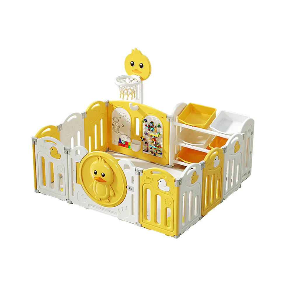 Livara Foldable Modular Children's Playpen - Indoor Play, Activity Centre, Cushioned Mat