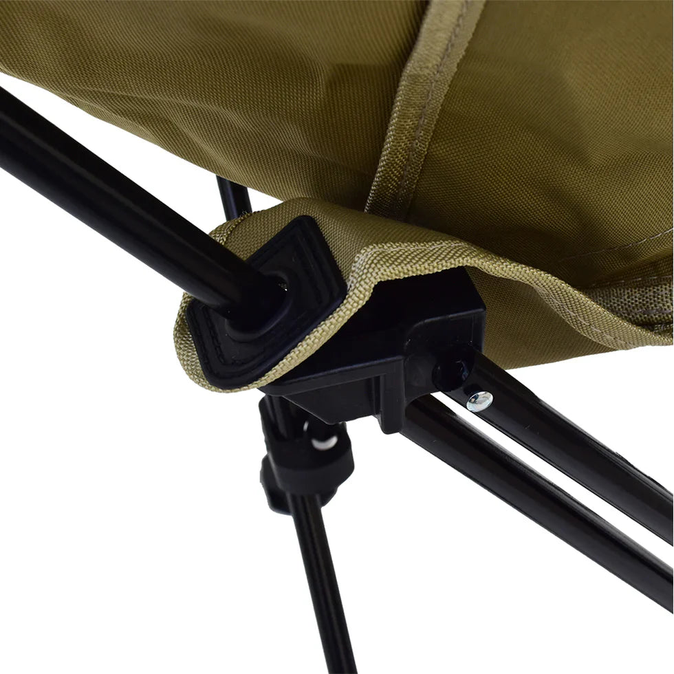 Livara Reinforced Steel Foldable Camping Chair - Camping & Travel, Adjustable Height