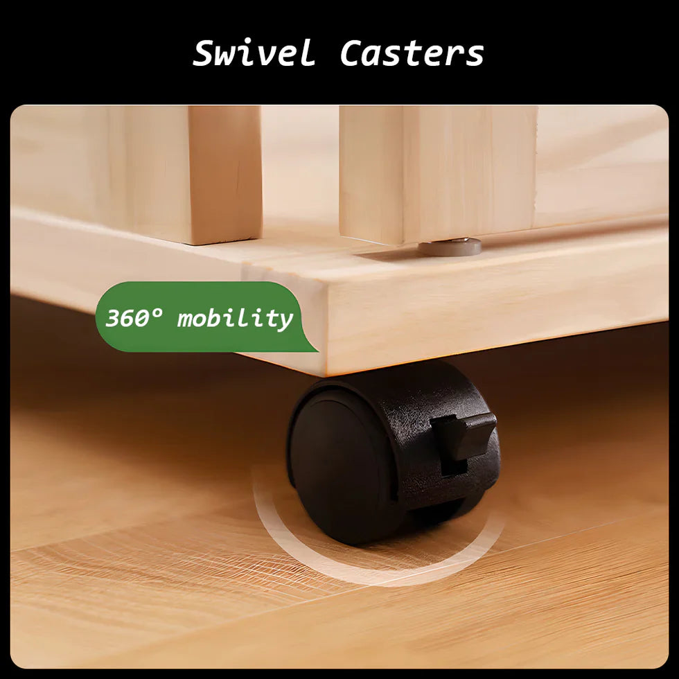 Livara Solid Pine Cat Enclosure - Pet Comfort, Acrylic Panels, Lockable Door