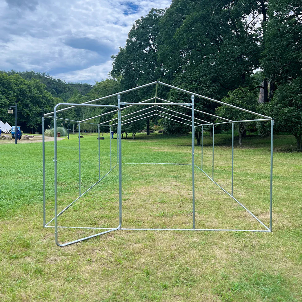 Livara Galvanized Wire Mesh Chicken Run - Indoor & Outdoor, Weather-Resistant Cover