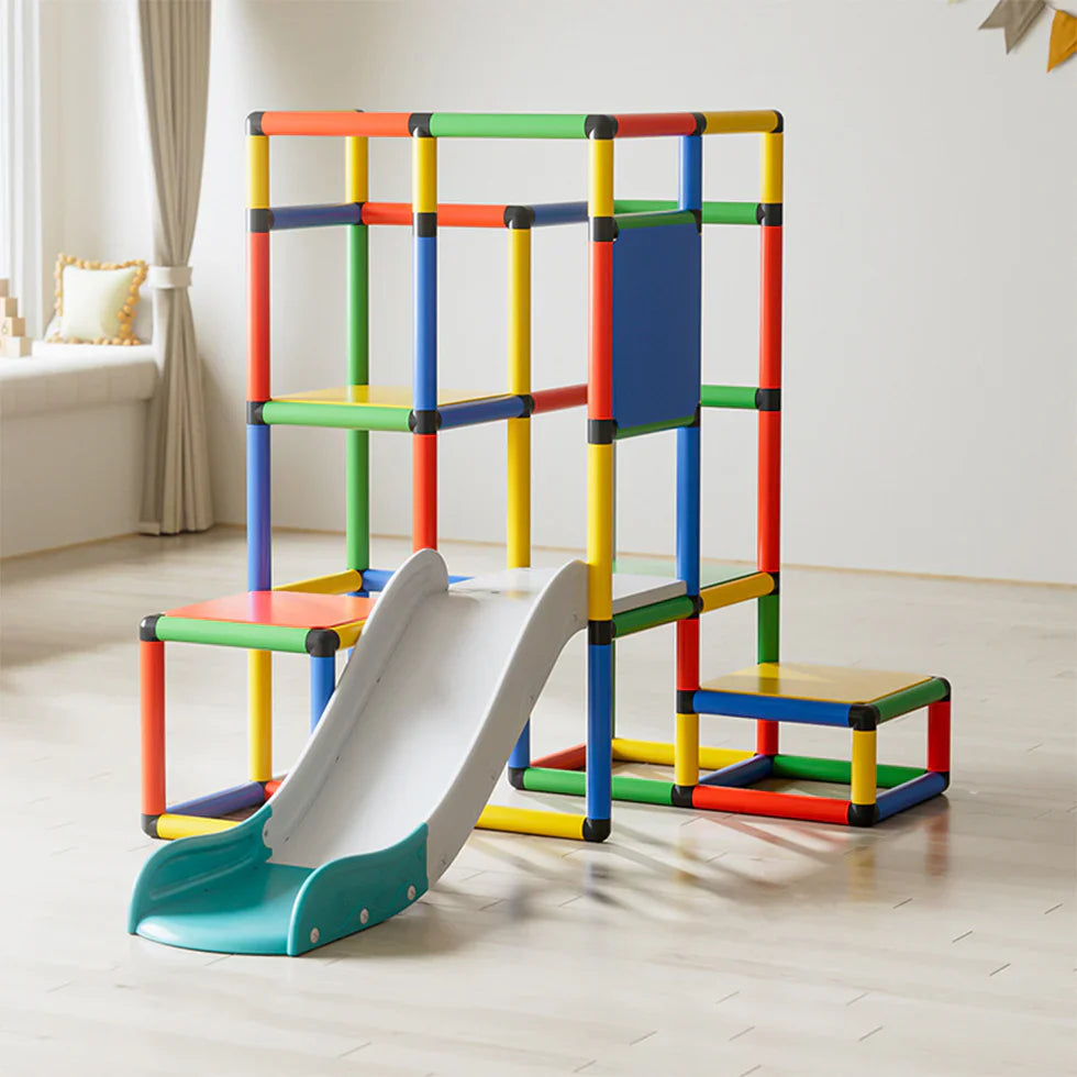 Livara Modular PP Climbing Frame with Slide - Backyard Fun, 120kg Capacity