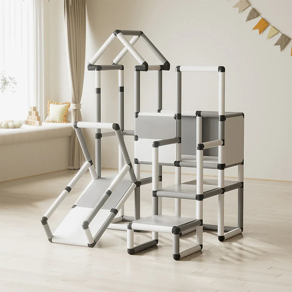 Livara Modular PP Climbing Frame with Slide - Backyard Fun, 120kg Capacity