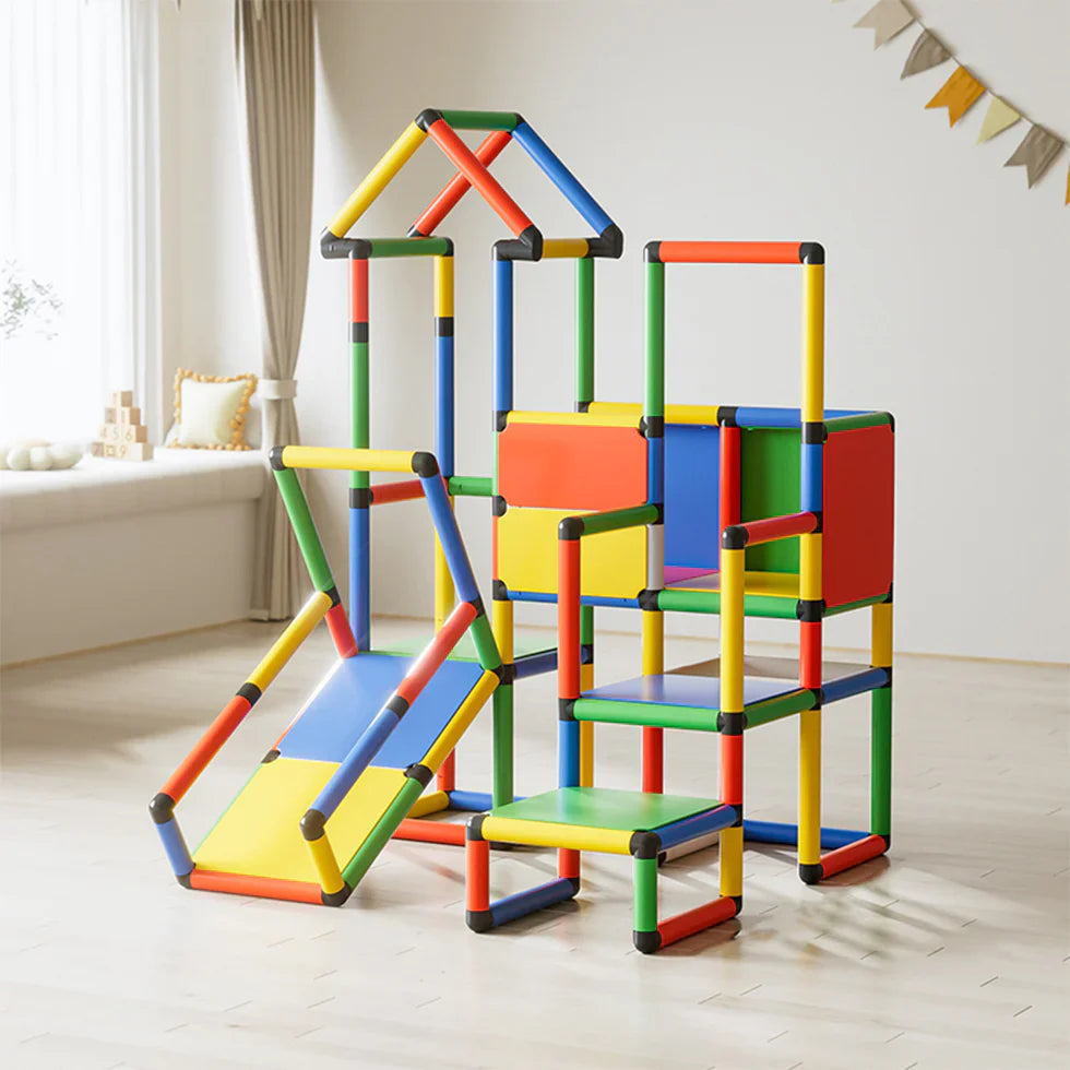 Livara Modular PP Climbing Frame with Slide - Backyard Fun, 120kg Capacity