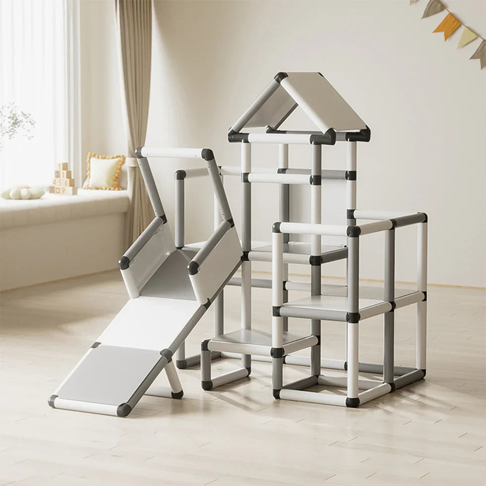 Livara Modular PP Climbing Frame with Slide - Backyard Fun, 120kg Capacity
