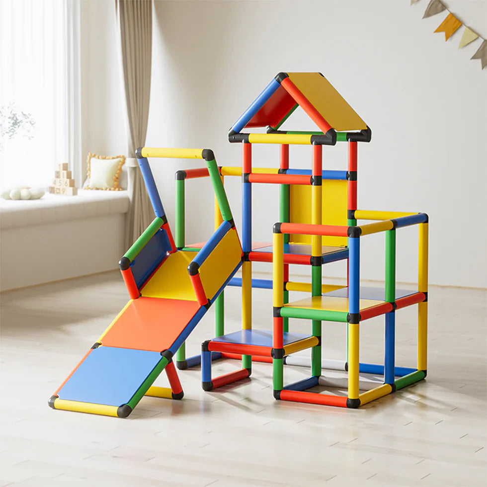 Livara Modular PP Climbing Frame with Slide - Backyard Fun, 120kg Capacity
