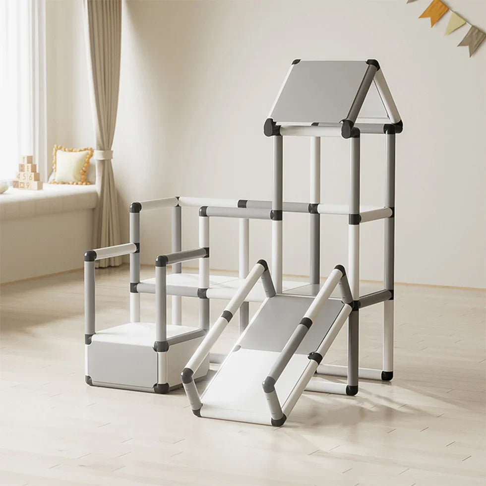 Livara Modular PP Climbing Frame with Slide - Backyard Fun, 120kg Capacity