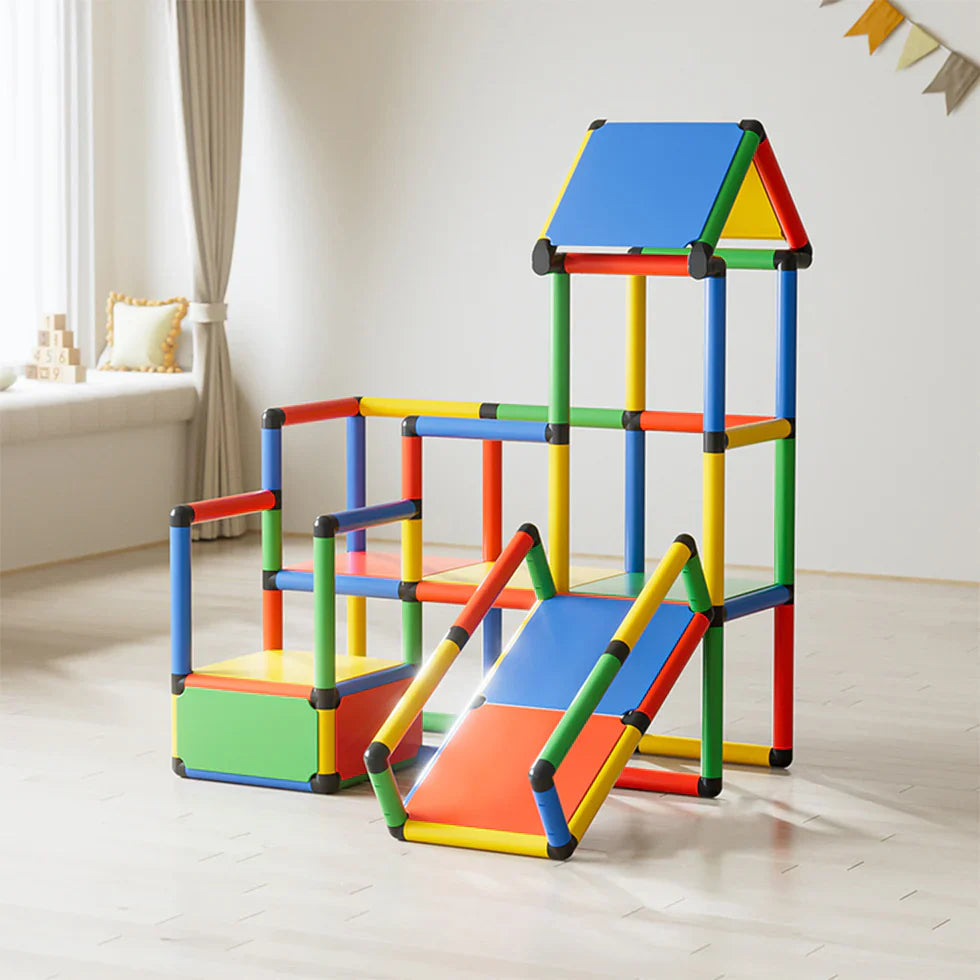 Livara Modular PP Climbing Frame with Slide - Backyard Fun, 120kg Capacity