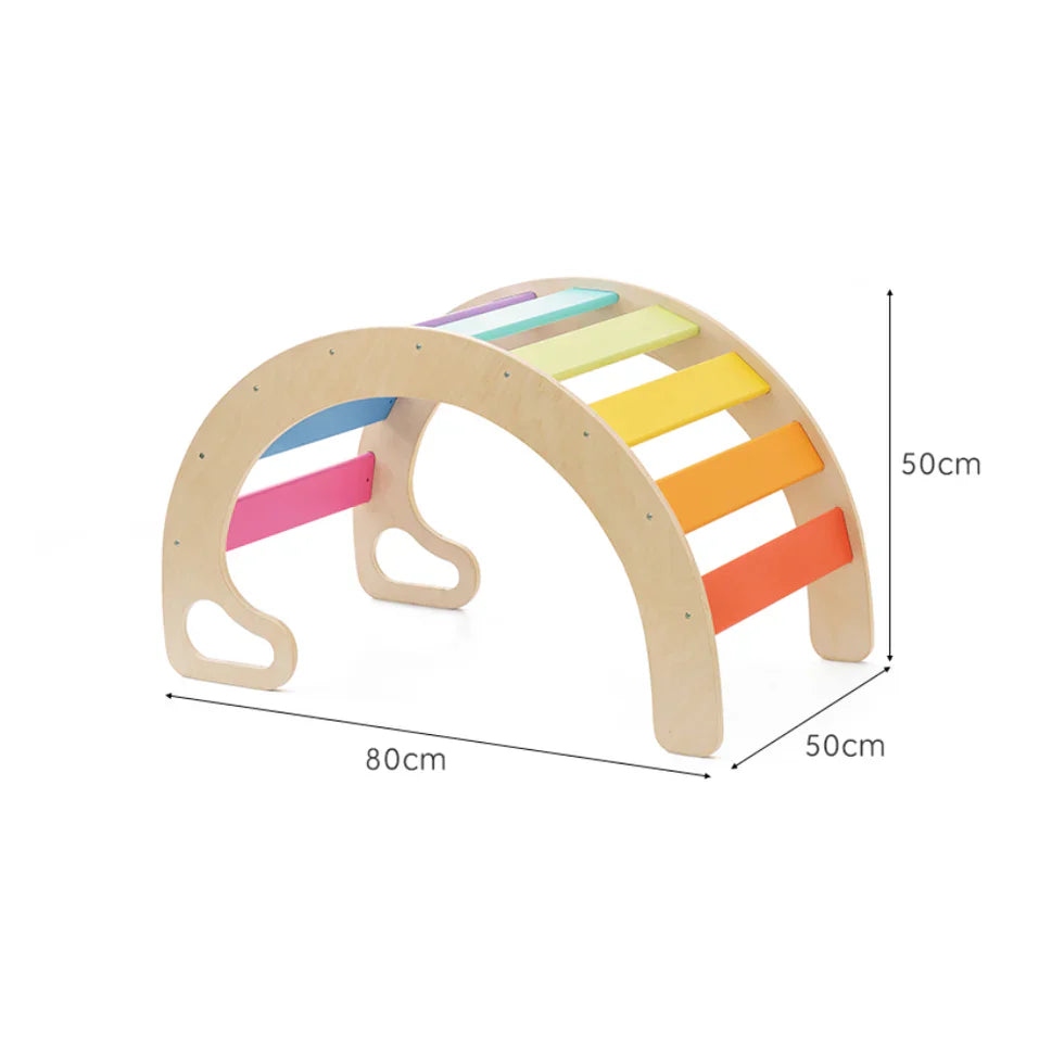 Livara Birch Plywood Climbing Frame - Indoor Play, Low-Profile Structure