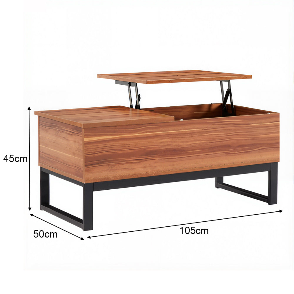 Livara Lift-Top Coffee Table - Modern Living Room, Dual Surfaces, Hidden Storage