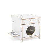 Livara Solid Wood Cat Side Table - Apartment Living, Storage Drawer