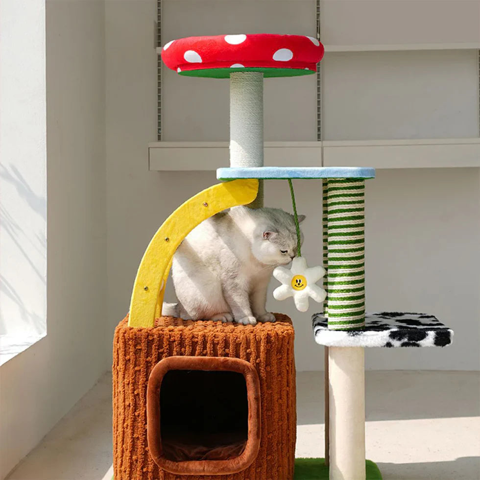 Livara Plush Cat Tree Tower - Pet Comfort, Hideaway Condo, Sisal Scratching Posts