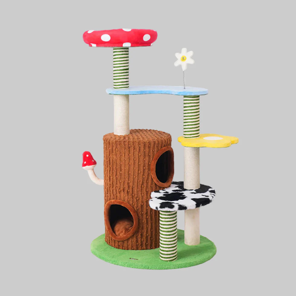 Livara Plush Cat Tree Tower - Pet Comfort, Hideaway Condo, Sisal Scratching Posts