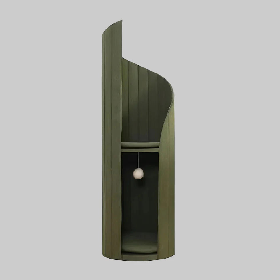 Livara MDF Lighthouse Cat Tree Tower - Pet Comfort, Ash Wood Accents, Felt Surfaces