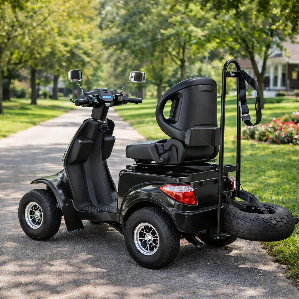 Livara AFDD Adjustable Electric Mobility Scooter - 10km/h Public-Use Limit, 1000W, 60V 20Ah