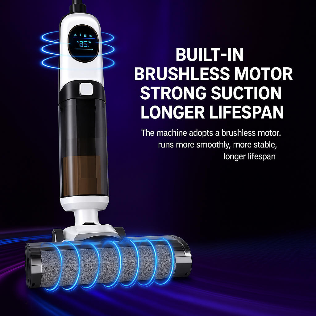 Livara Cordless Wet Dry Vacuum Mop - Daily Use, Self-Cleaning System, Brushless Motor