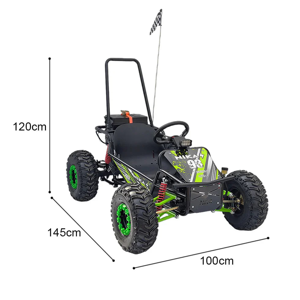 Livara 1000W Electric Go Kart - Off-Road Adventure, Brushless Motor, Adjustable Speed