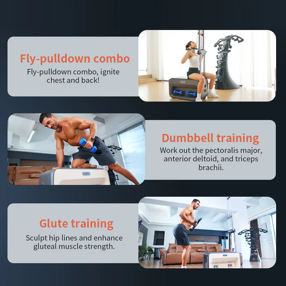 Livara Smart Multifunctional Fitness Cabinet - Strength Training, App Control, Six-Directional Resistance
