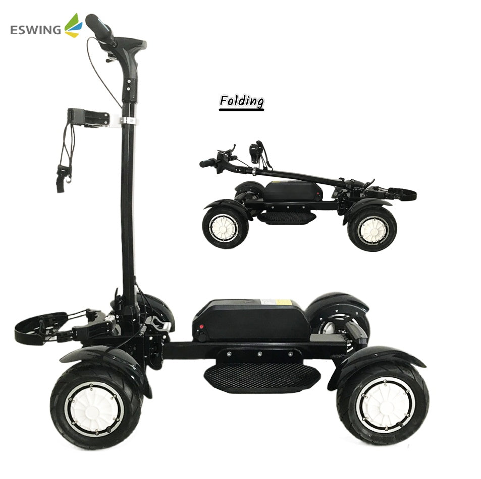 ESWING ES-M12-3 golf scooter with folded view