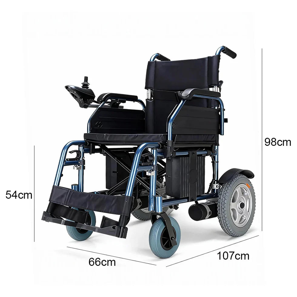 Livara Heavy-Duty Aluminium Electric Wheelchair - Outdoor Mobility, 20km Range, 200kg Capacity