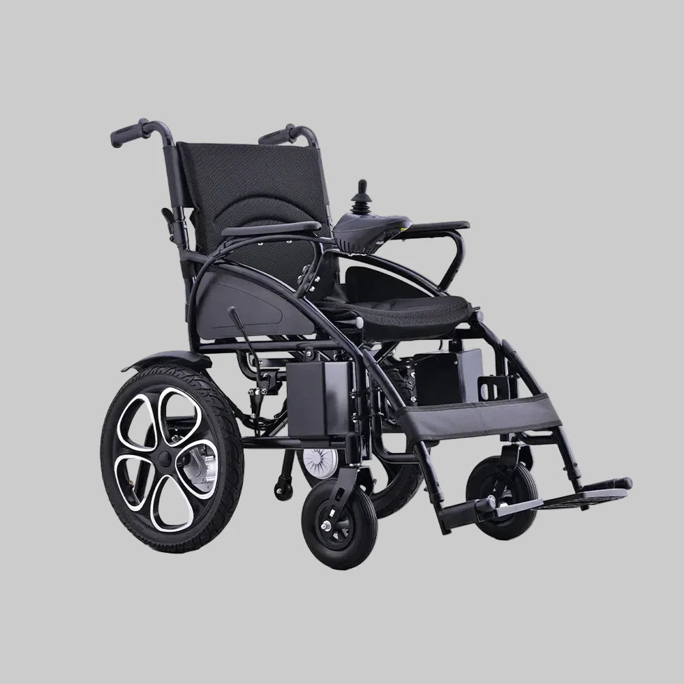 Livara Foldable Lithium Electric Wheelchair - Independent Travel, Dual 250W Motors, Detachable Battery