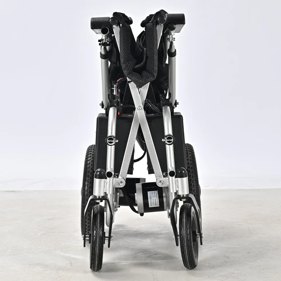 Livara Foldable Electric Wheelchair - Daily Mobility, Dual 200W Motors, Cushioned Seat