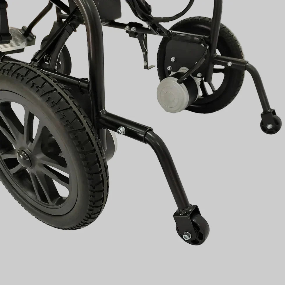 Livara Foldable Dual-Motor Electric Wheelchair - Compact Travel, 200W Motors, 100kg Capacity