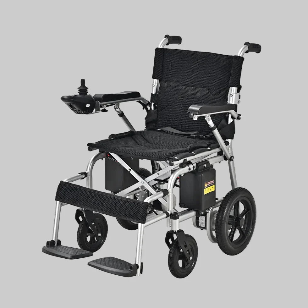 Livara Foldable Electric Wheelchair - Daily Mobility, Dual 200W Motors, Cushioned Seat