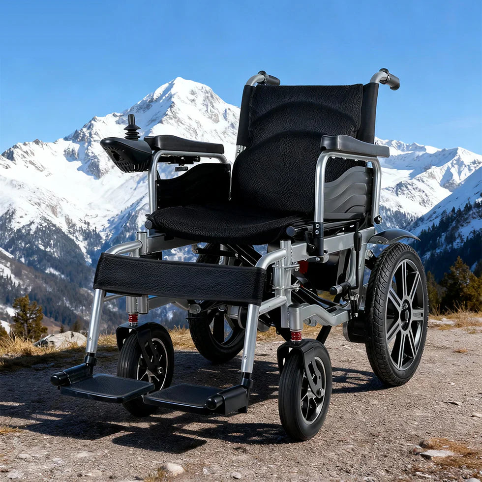 Livara Foldable Dual-Motor Electric Wheelchair - Daily Mobility, 12Ah Battery, 15km Range