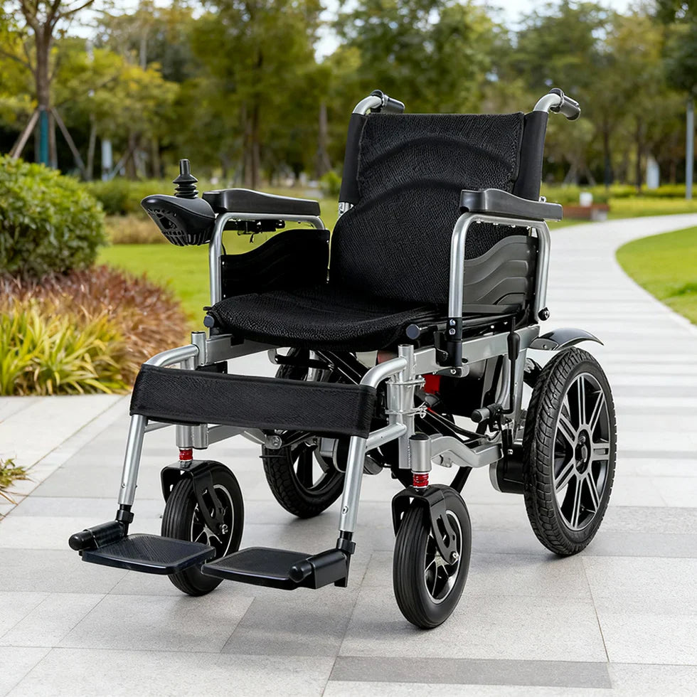 Livara Foldable Dual-Motor Electric Wheelchair - Daily Mobility, 12Ah Battery, 15km Range