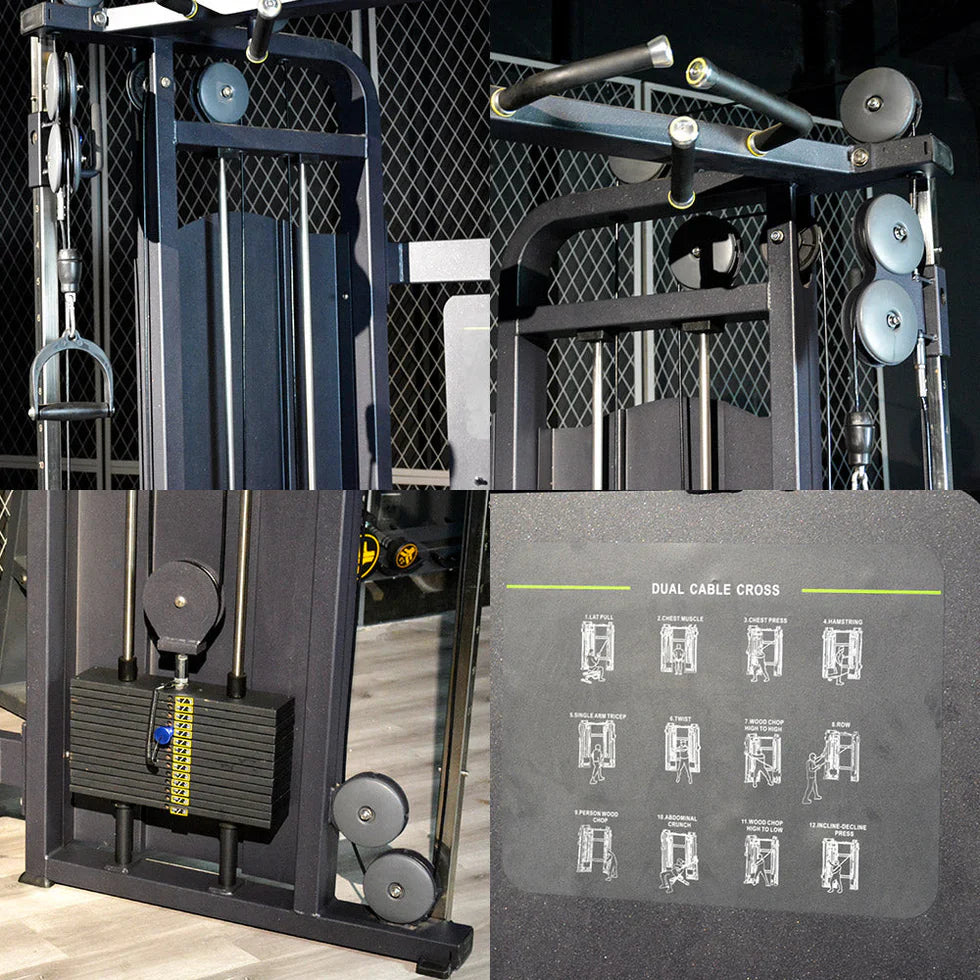 Livara Q235 Carbon-Steel Cable Crossover Machine - Strength Training, Dual Stack System