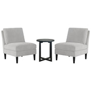 Livara Classic Lounge Set - Modern Living Room, Two Chairs, Round Table