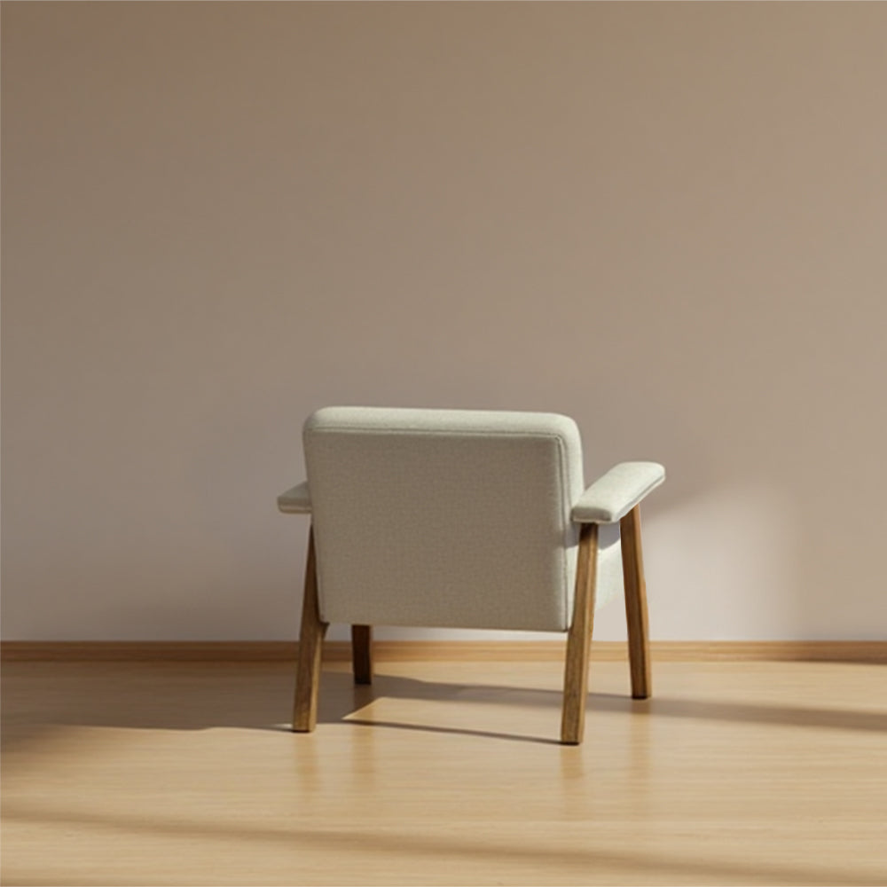 Livara Solid Wood Living Room Chair - Modern Living Room, Plush Upholstery