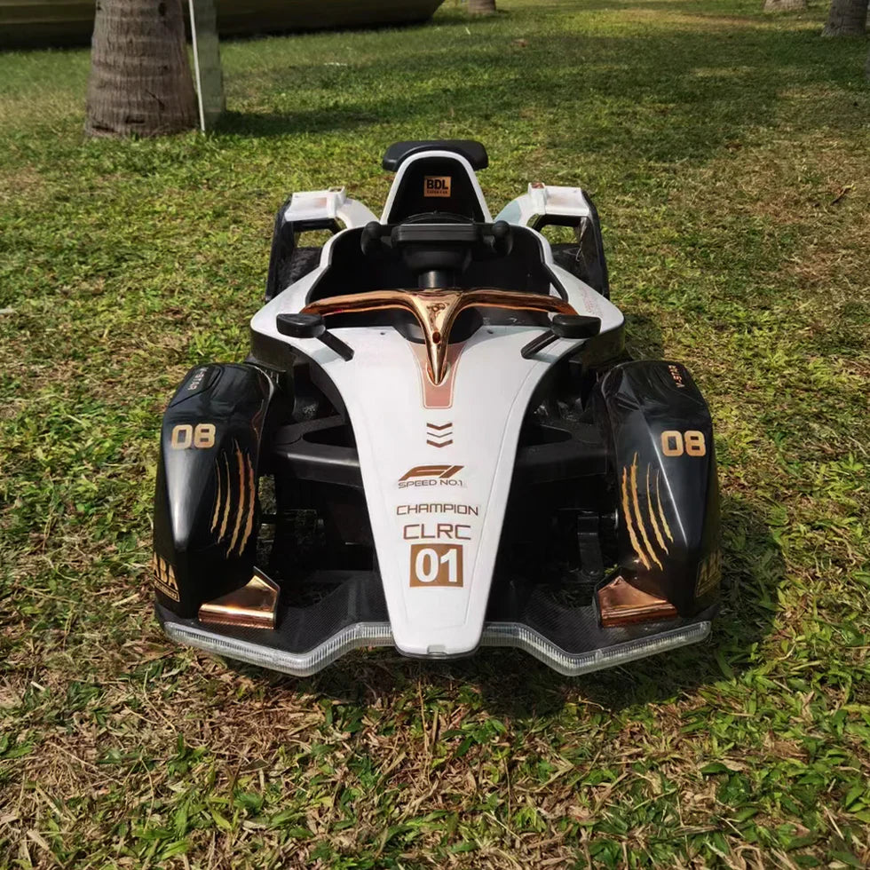 Livara Dual-Drive 12V 7Ah Electric Go-Kart - Backyard Fun, Remote Control, LED Lights