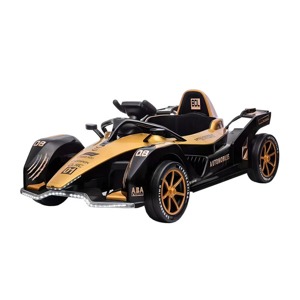 Livara Dual-Drive 12V 7Ah Electric Go-Kart - Backyard Fun, Remote Control, LED Lights