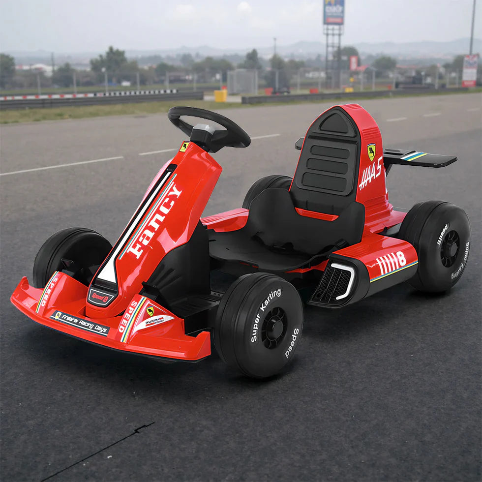 Livara Adjustable 12V 7Ah Electric Go-Kart - Backyard Fun, Dual Speed, 100kg Capacity