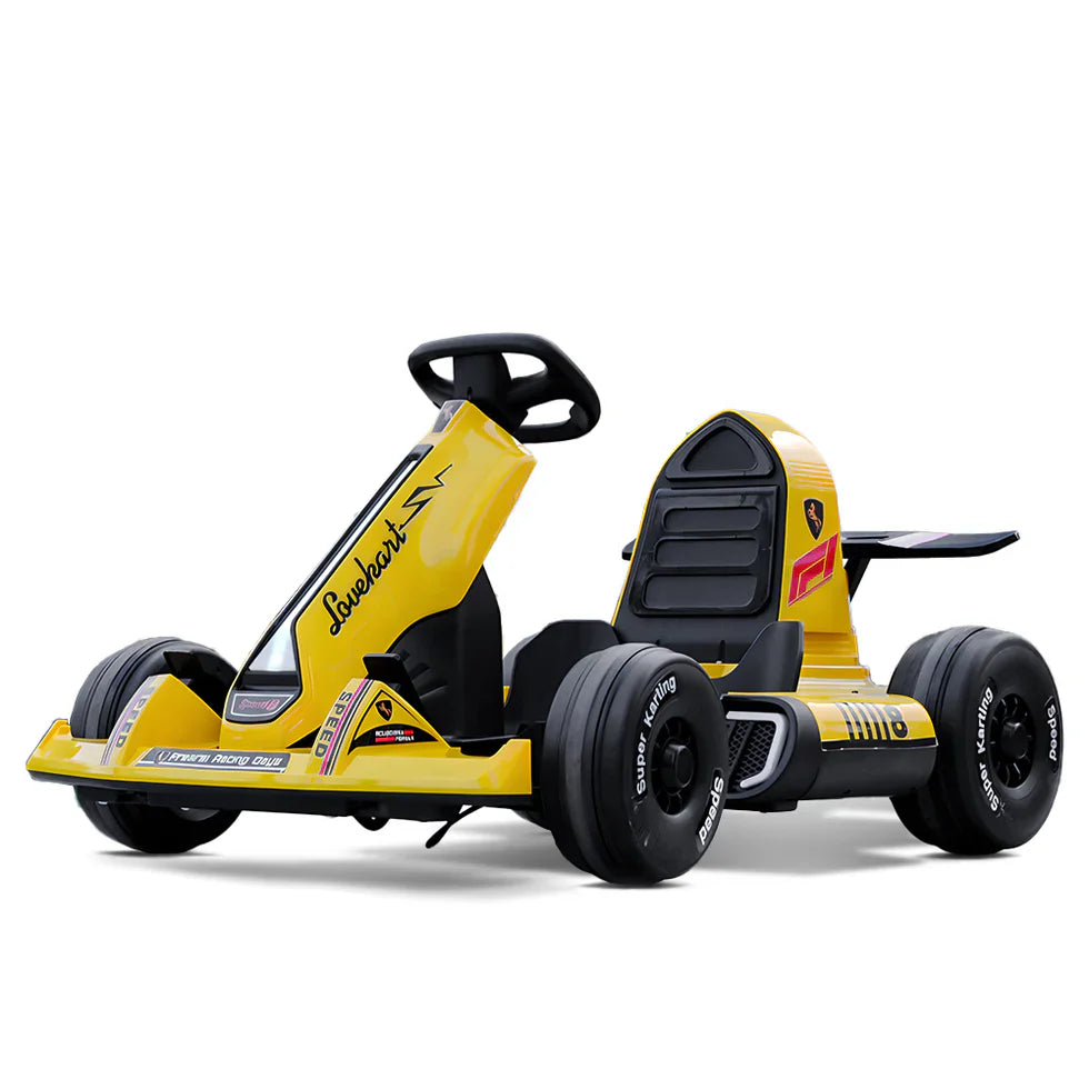 Livara Adjustable 12V 7Ah Electric Go-Kart - Backyard Fun, Dual Speed, 100kg Capacity
