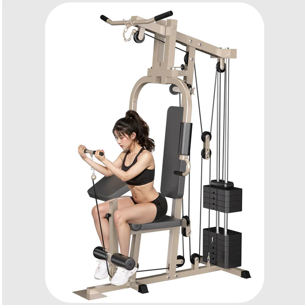 Livara Steel Single-Station Home Gym - Strength Training, Compact Frame, Full-Body Workouts