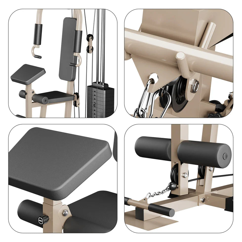 Livara Steel Single-Station Home Gym - Strength Training, Compact Frame, Full-Body Workouts