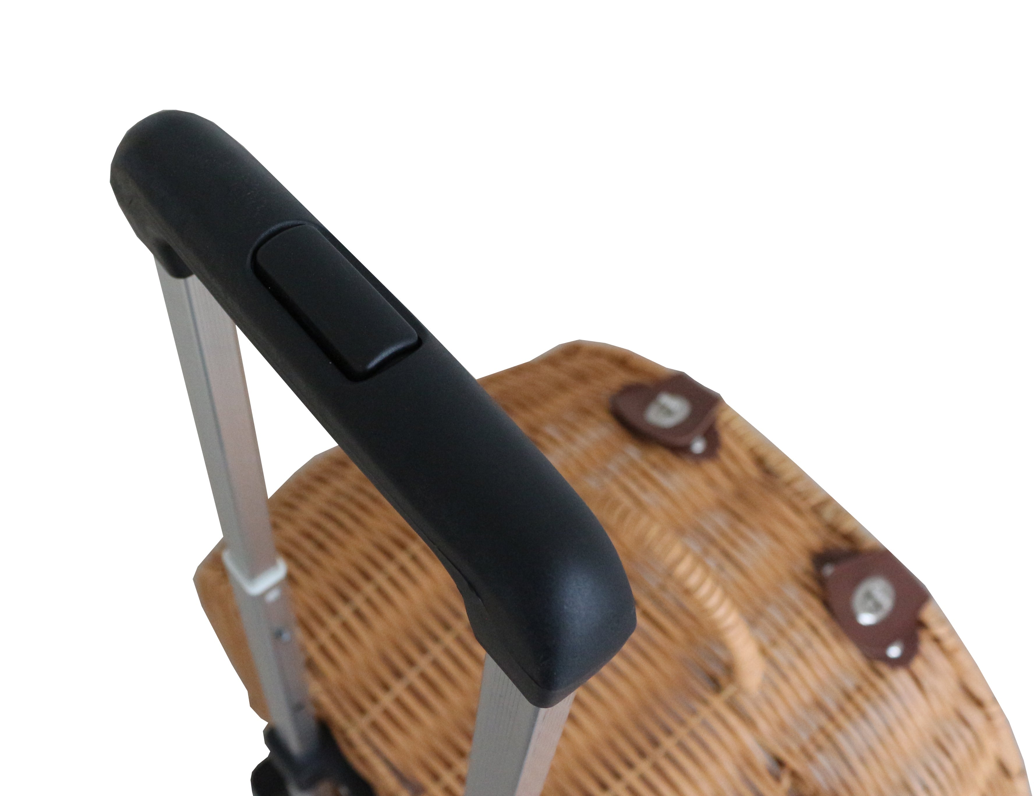 Livara Wicker Cat Carrier Trolley - Travel-Ready, Wheels, Extendable Handle