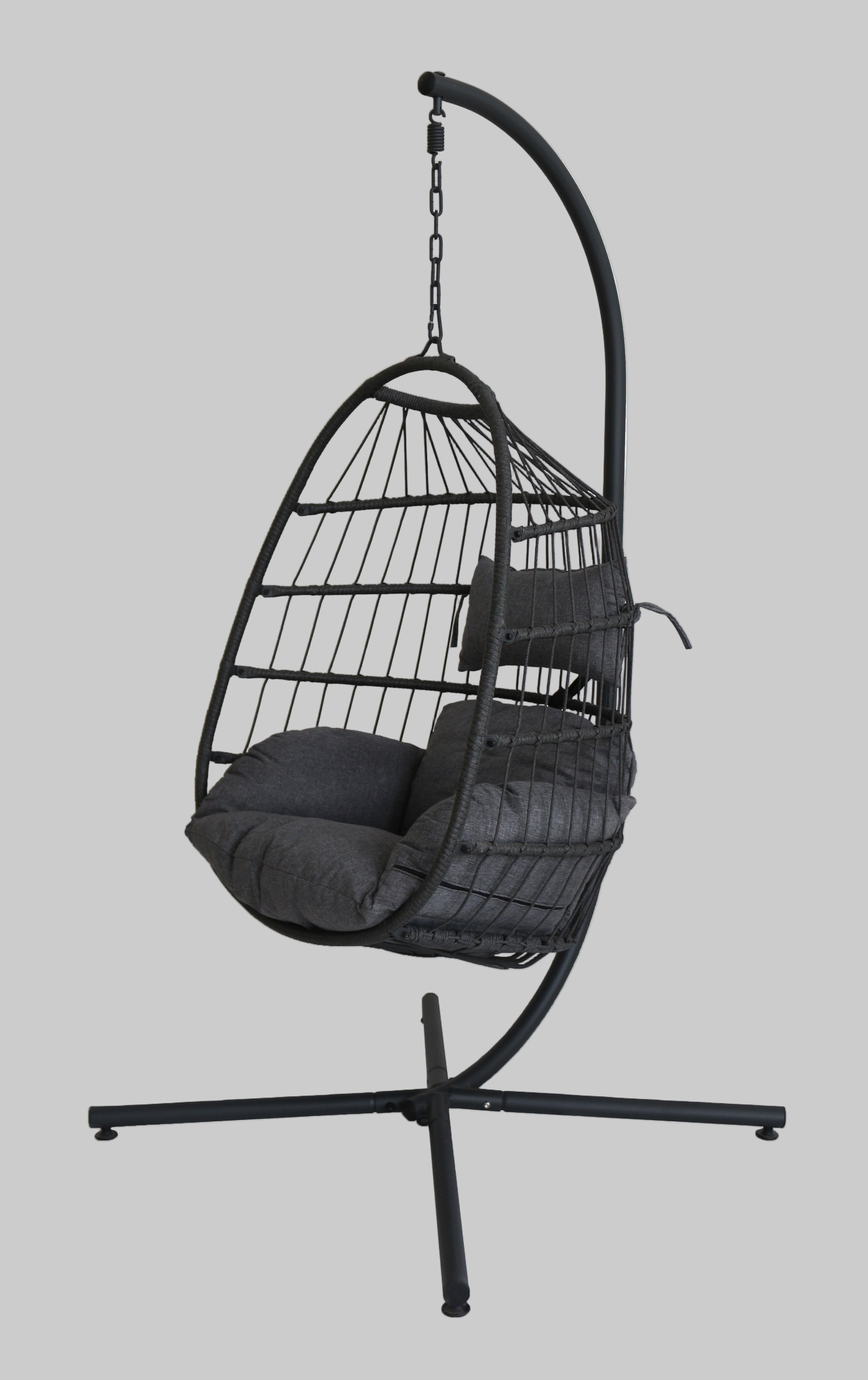 Livara Hanging PE Rattan Egg Chair - Apartment Living, Waterproof Cushion
