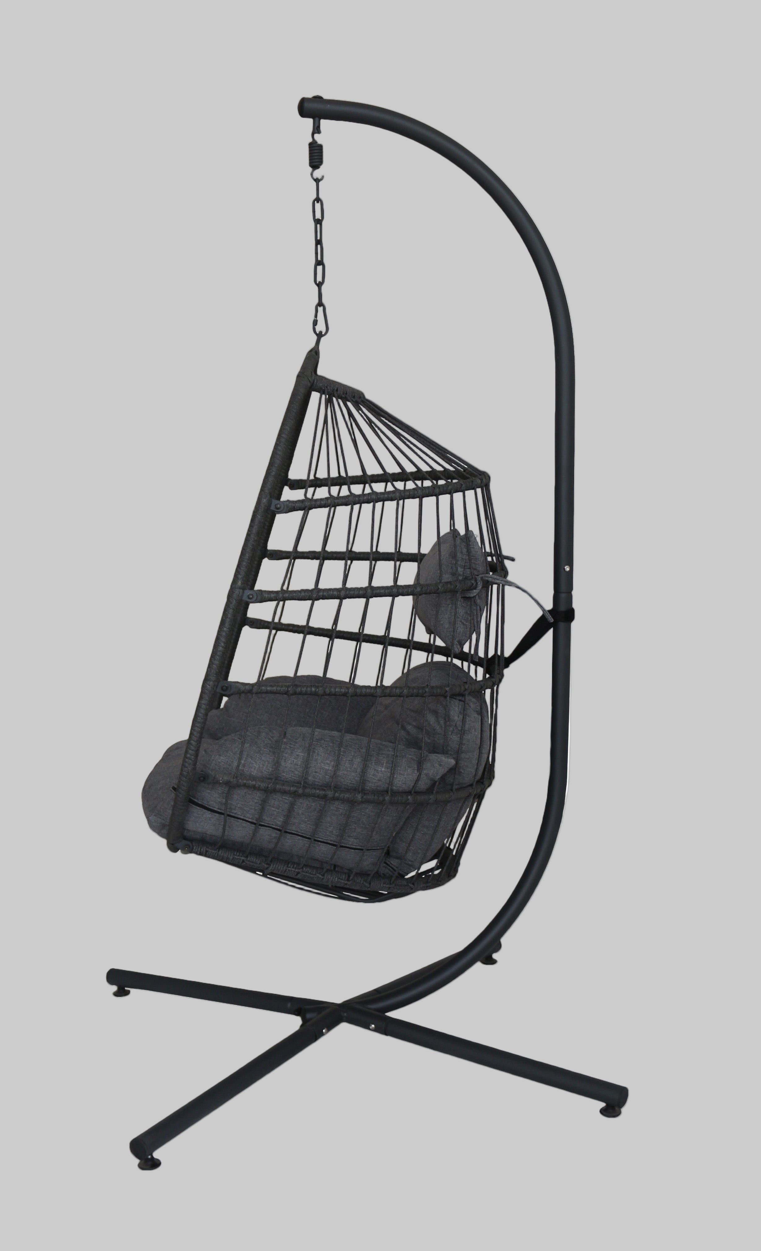 Livara Hanging PE Rattan Egg Chair - Apartment Living, Waterproof Cushion