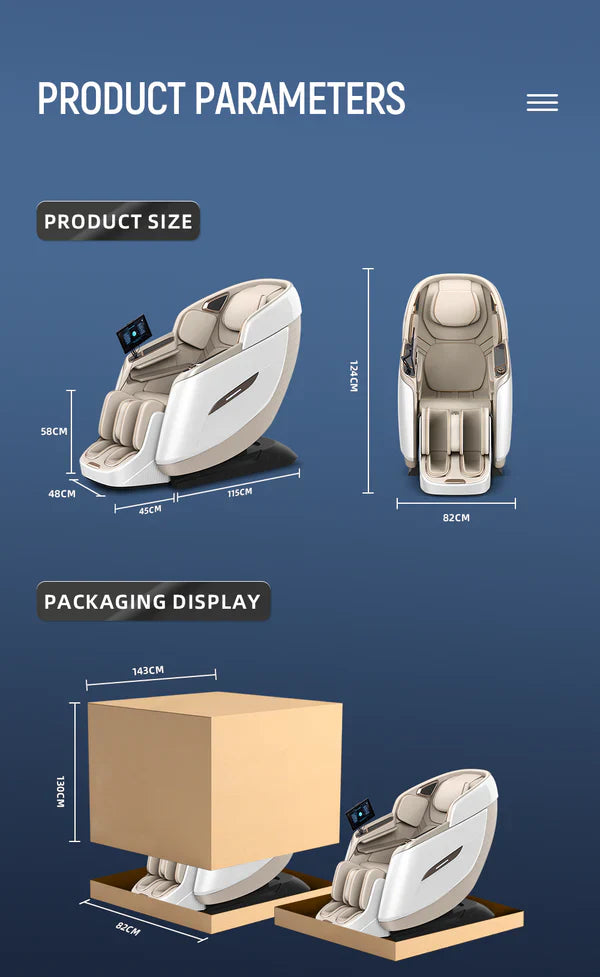 Livara Smart Full-Body Massage Chair - Daily Comfort, Capsule Design, Home Relaxation