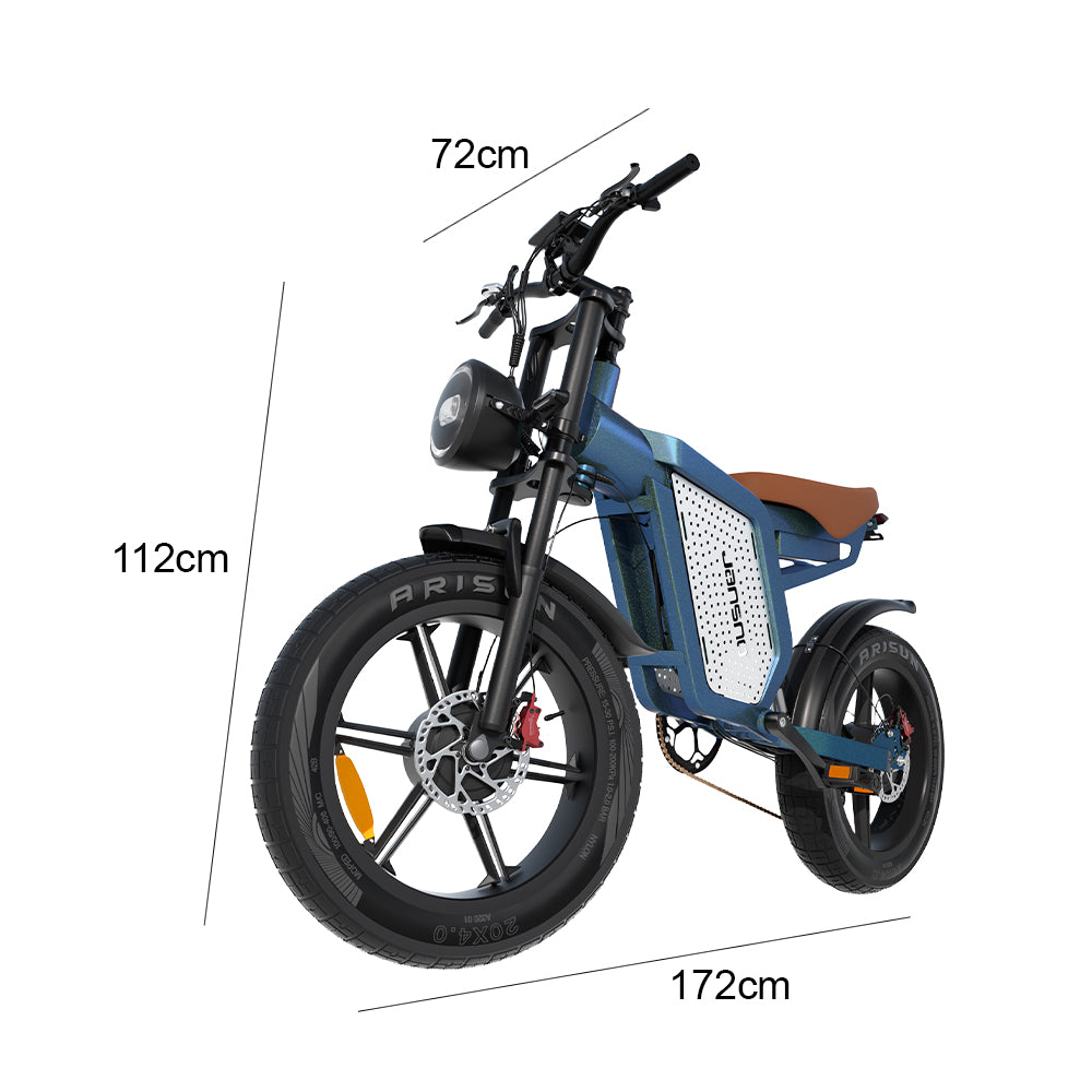 Livara High-Carbon Steel Electric Bike - Off-Road Adventure, 750W Motor, Removable Battery