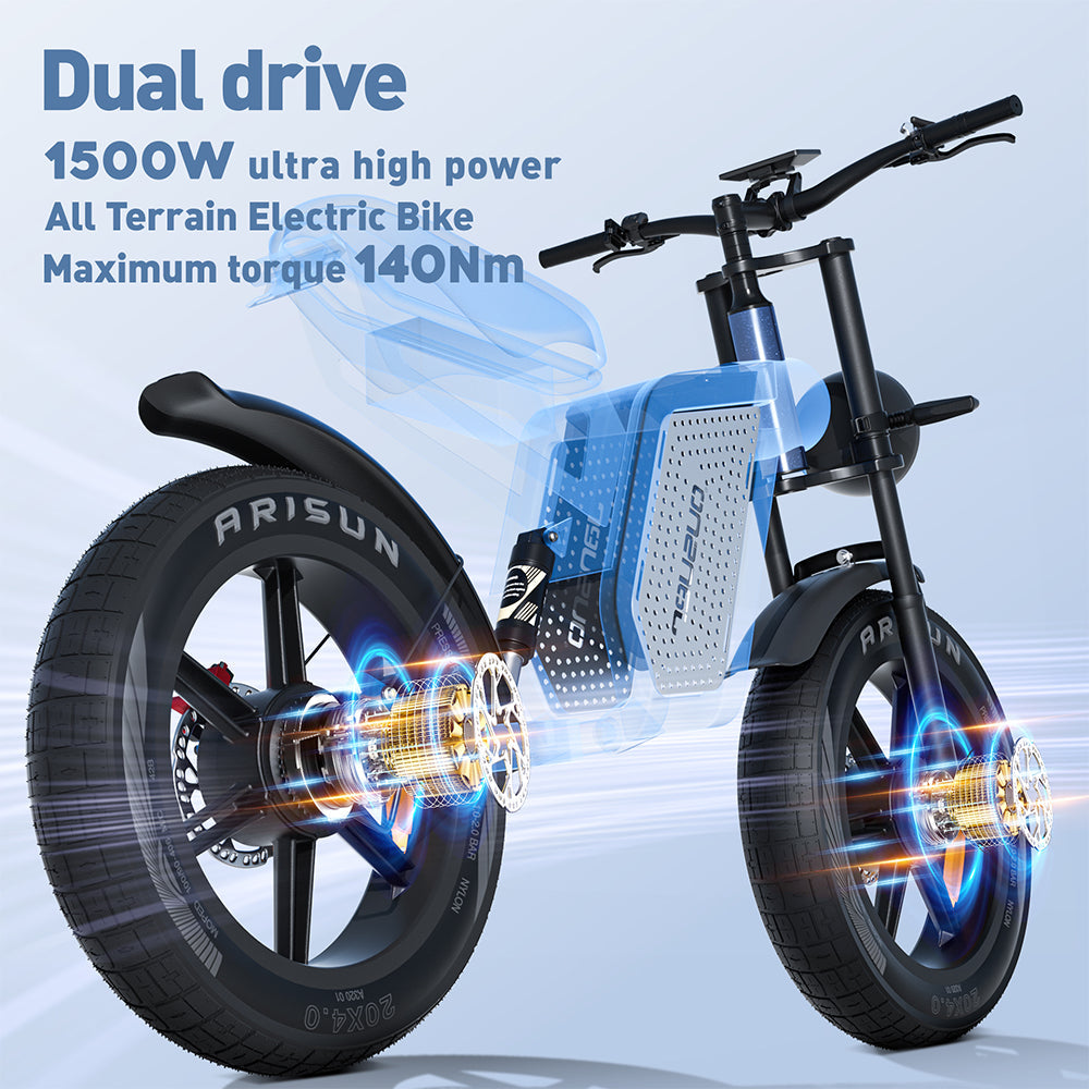 Livara High-Carbon Steel Electric Bike - Off-Road Adventure, 750W Motor, Removable Battery
