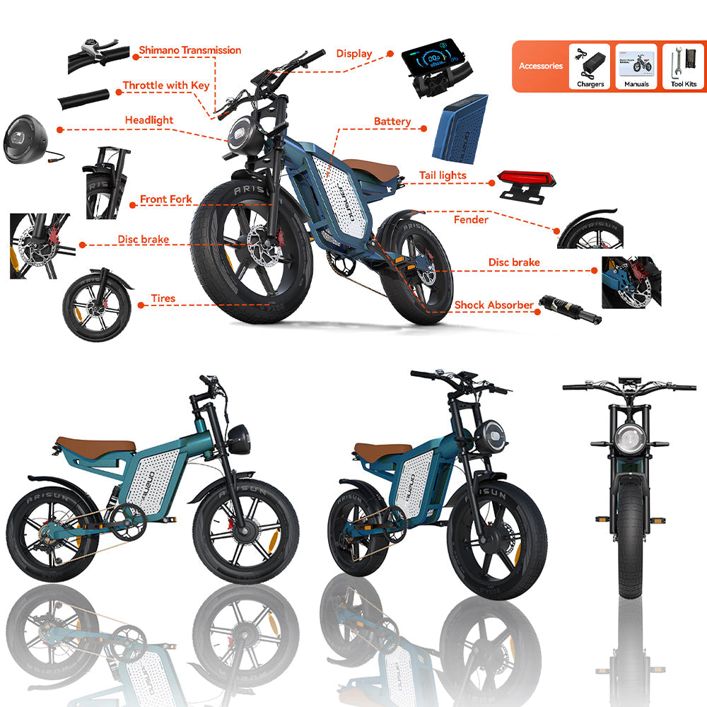 Livara High-Carbon Steel Electric Bike - Off-Road Adventure, 750W Motor, Removable Battery