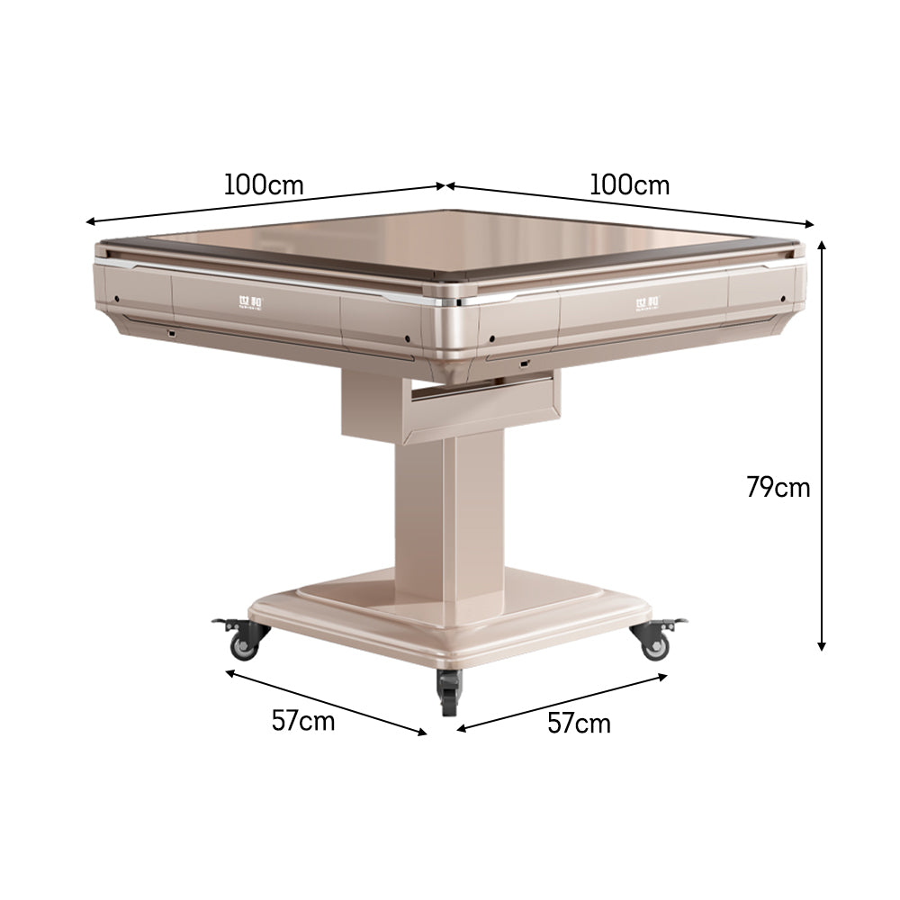 Livara Foldable Automatic Mahjong Table - Game Room, Noise-Reducing Dice Rollers, Extra Storage